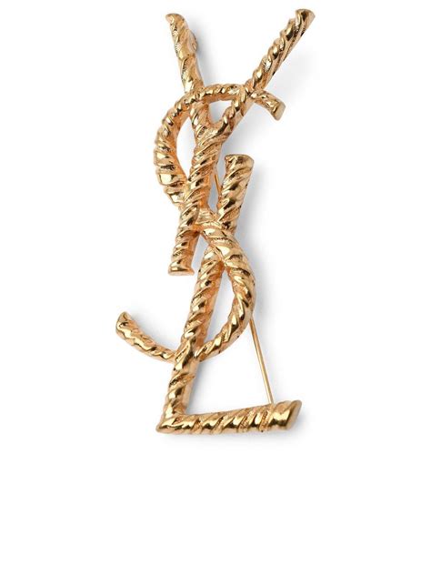 ysl twisted brooch|YSL brooch price.